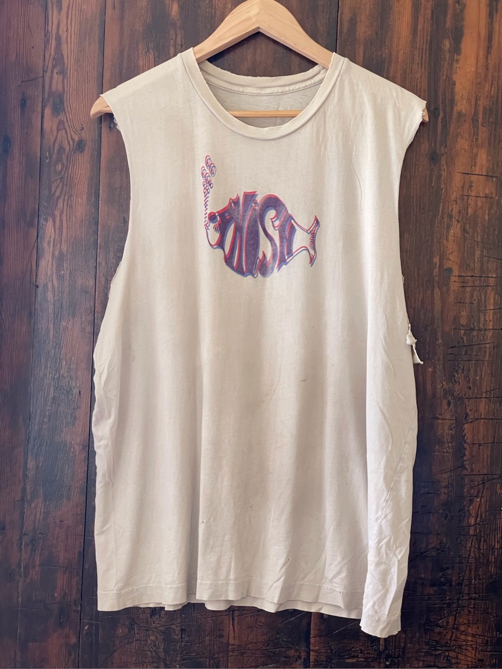Vtg 2017 Phish Bakers Dozen MSG JimPollock Art Thrashed Muscle Tee XL